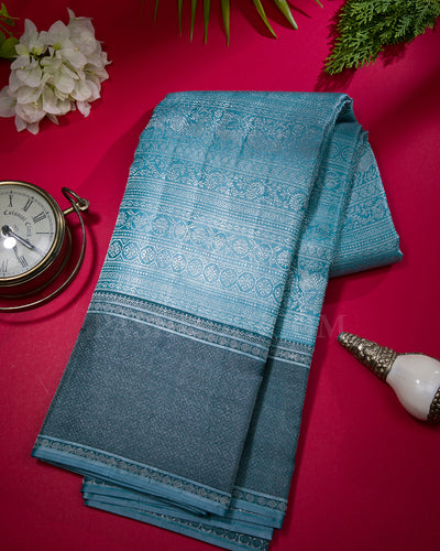 Blue Kanjivaram Silk Saree - D574(D)