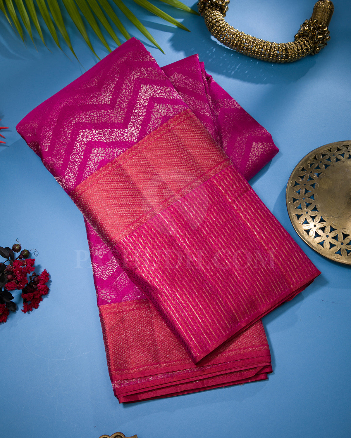 Pink Kanjivaram Silk Saree - D576(C)