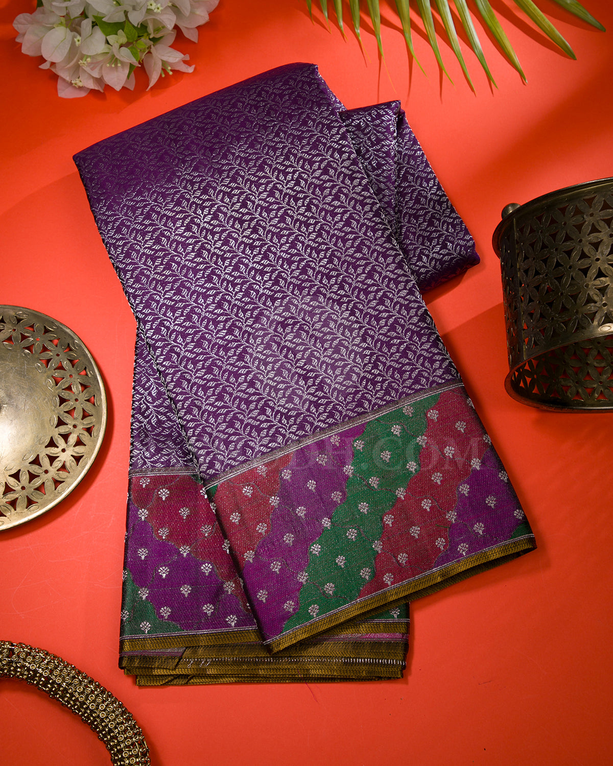 Purple Kanjivaram Silk Saree - D591(A)