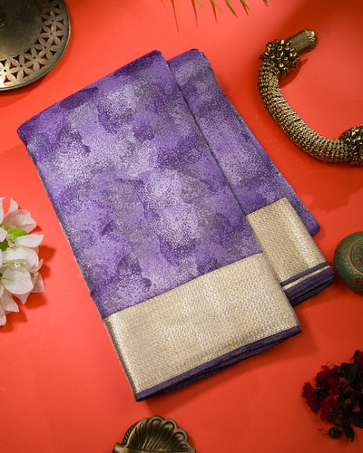 Lavender Kanjivaram Silk Saree - D595(A)