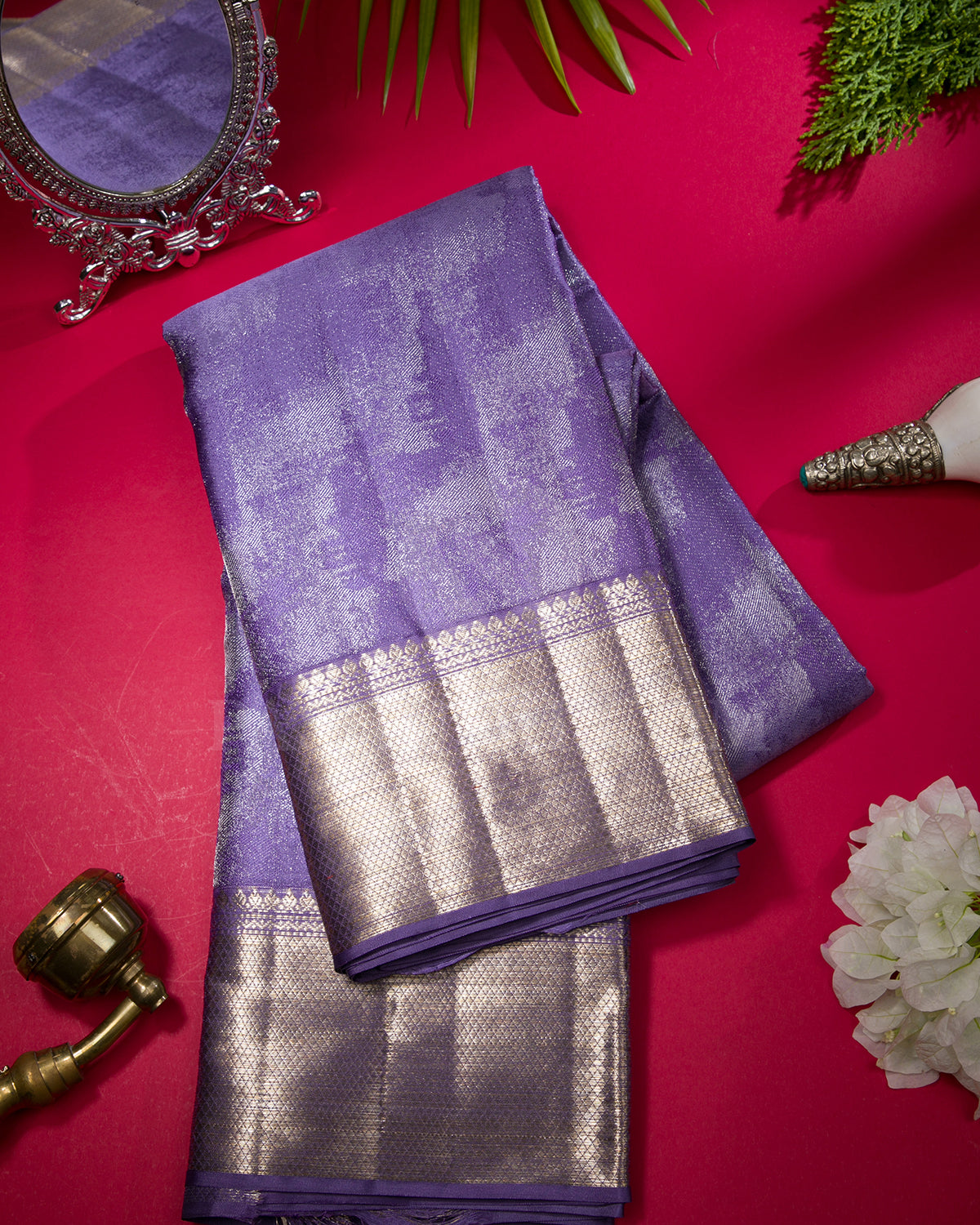 Lavender Kanjivaram Silk Saree - D598(A)