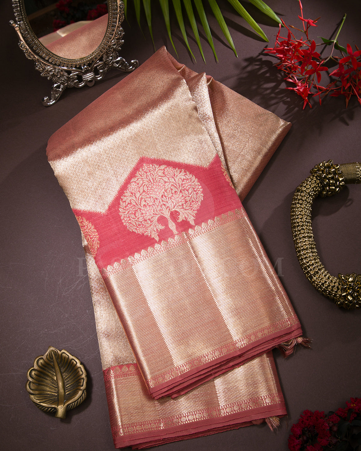 Red Kanjivaram Silk Saree - S1096(C)