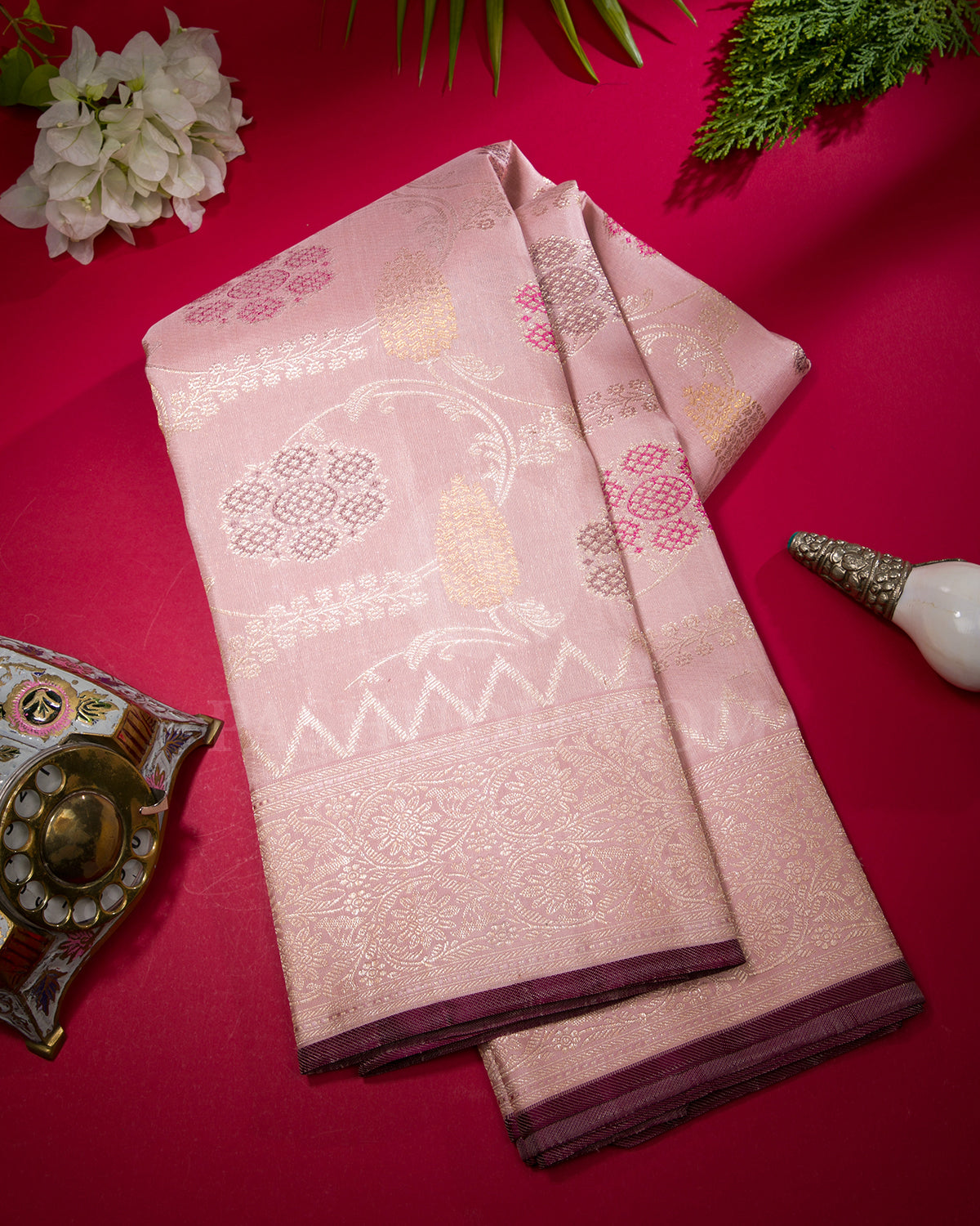 Pink Kanjivaram Silk Saree - S1258(C)