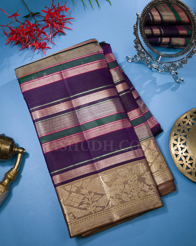 Multicolor Kanjivaram Silk Saree - S1342(A)