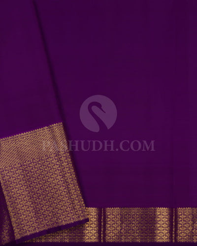 BABY PINK  WITH  VIOLET HANDWOVEN KANJIVARAM SILK SAREE - RD2