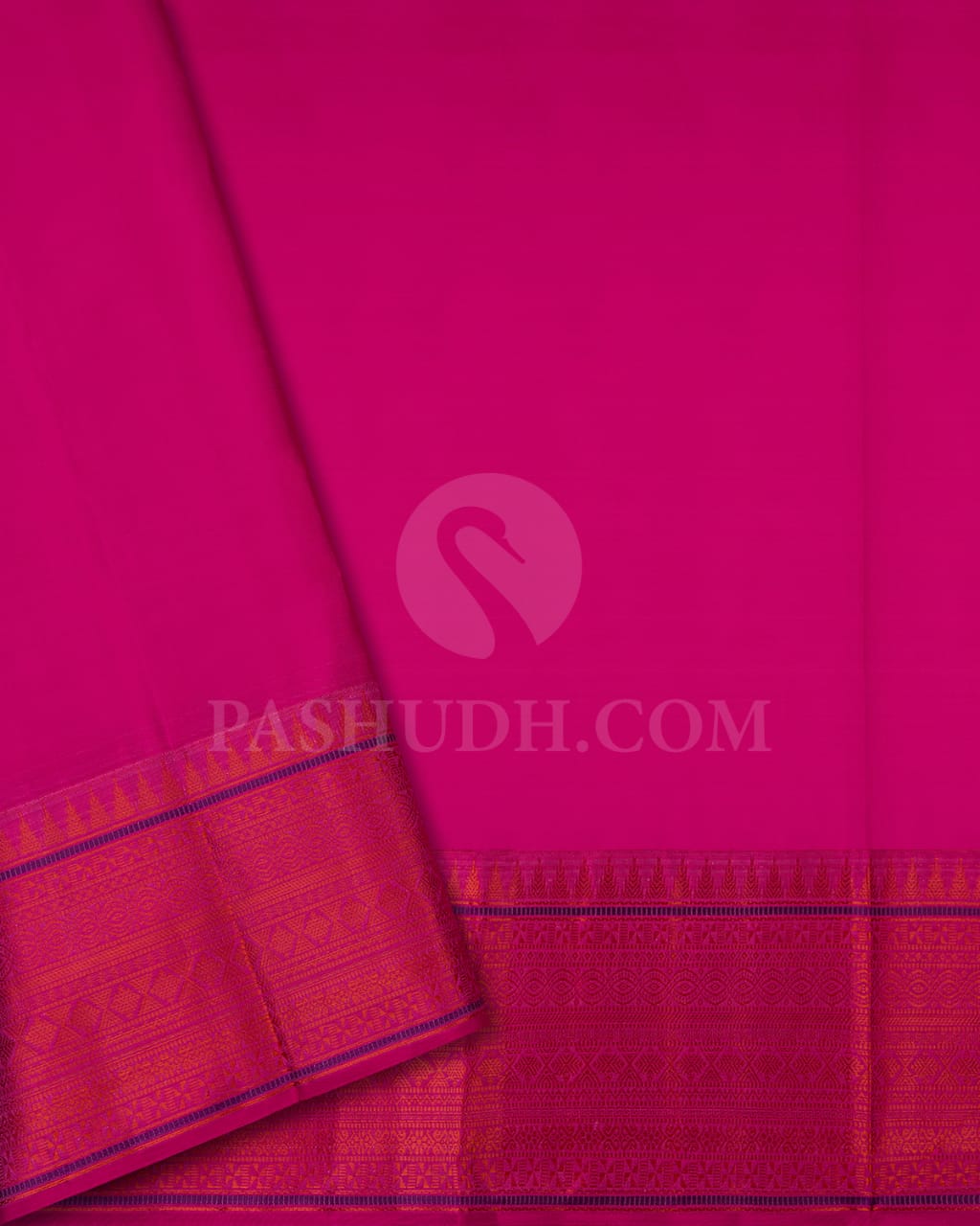 DELICATE LACE PINK SAREE WITH SILVER ZARI AND DARK PINK BORDER  - D603(C)