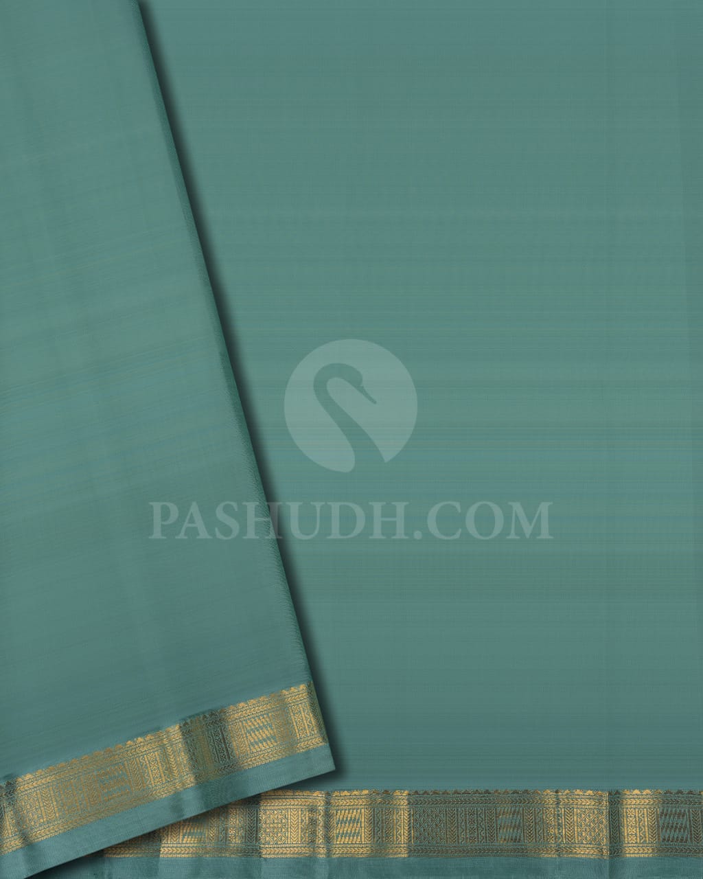 CANDY PINK &TEAL KANJIVARAM SILK SAREE WITH YANAI YAZHI MOTIFS - RM8