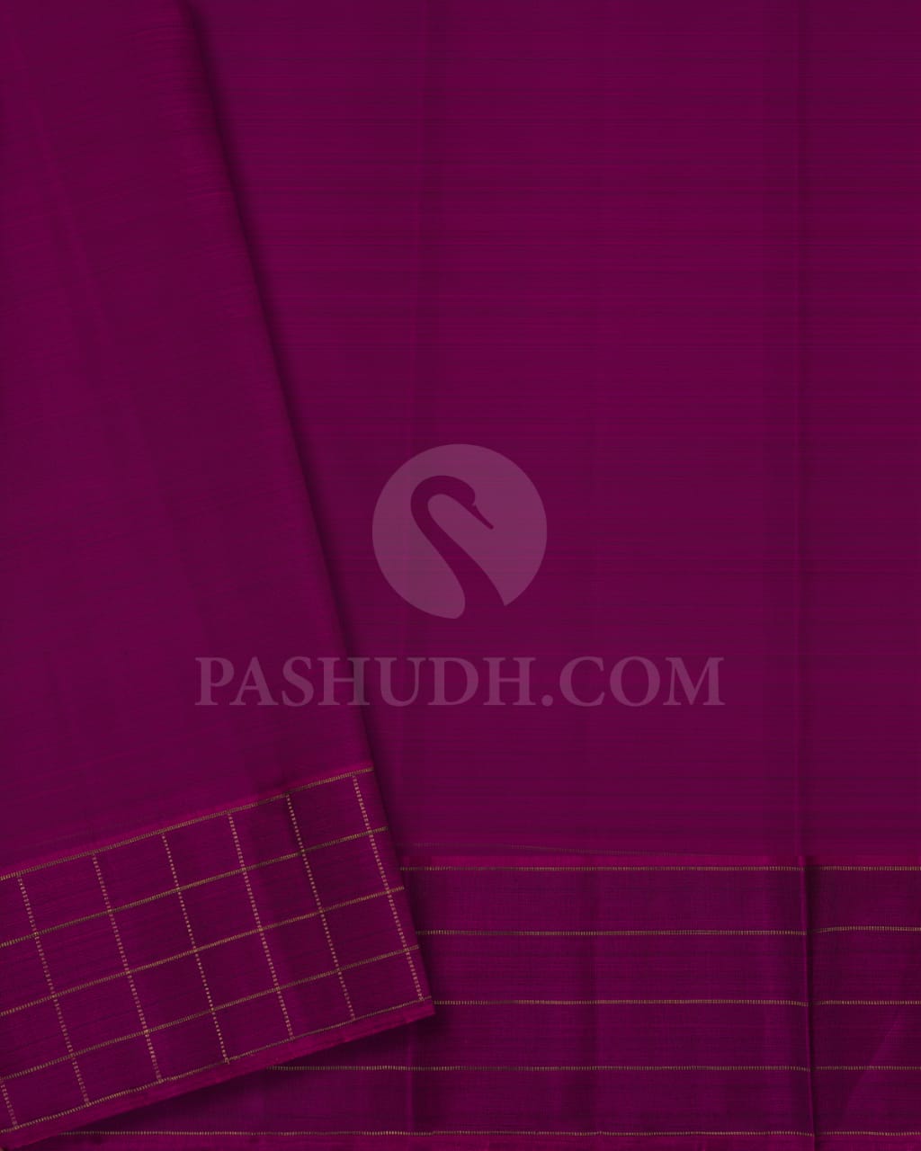 Bottle Green & Magenta Kanjivaram Silk Saree With Yazhi and Rudhraksh Motifs - RM1