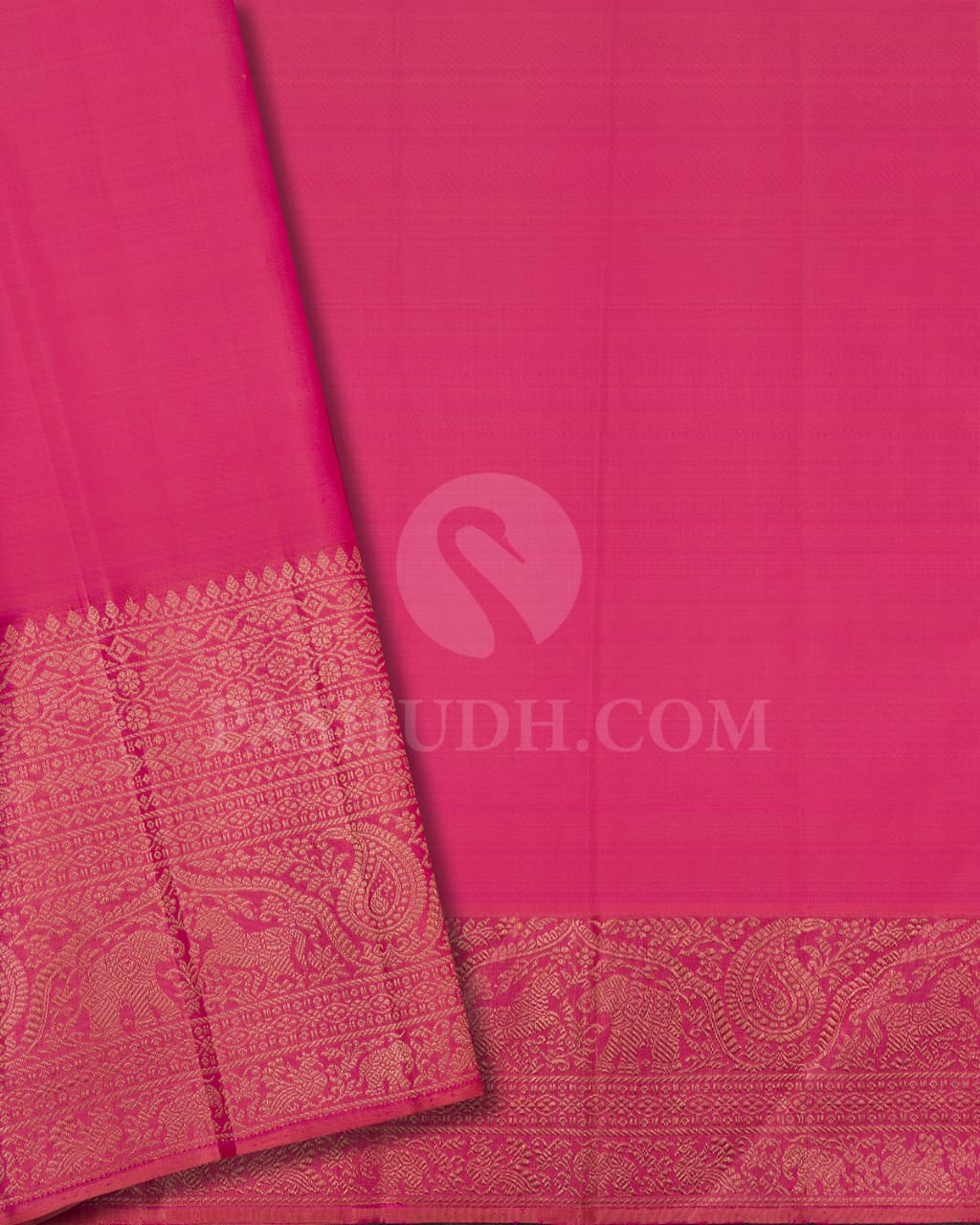 Lavishing Lavender & Punch Pink Kanjivaram Silk Saree - S1348(B)