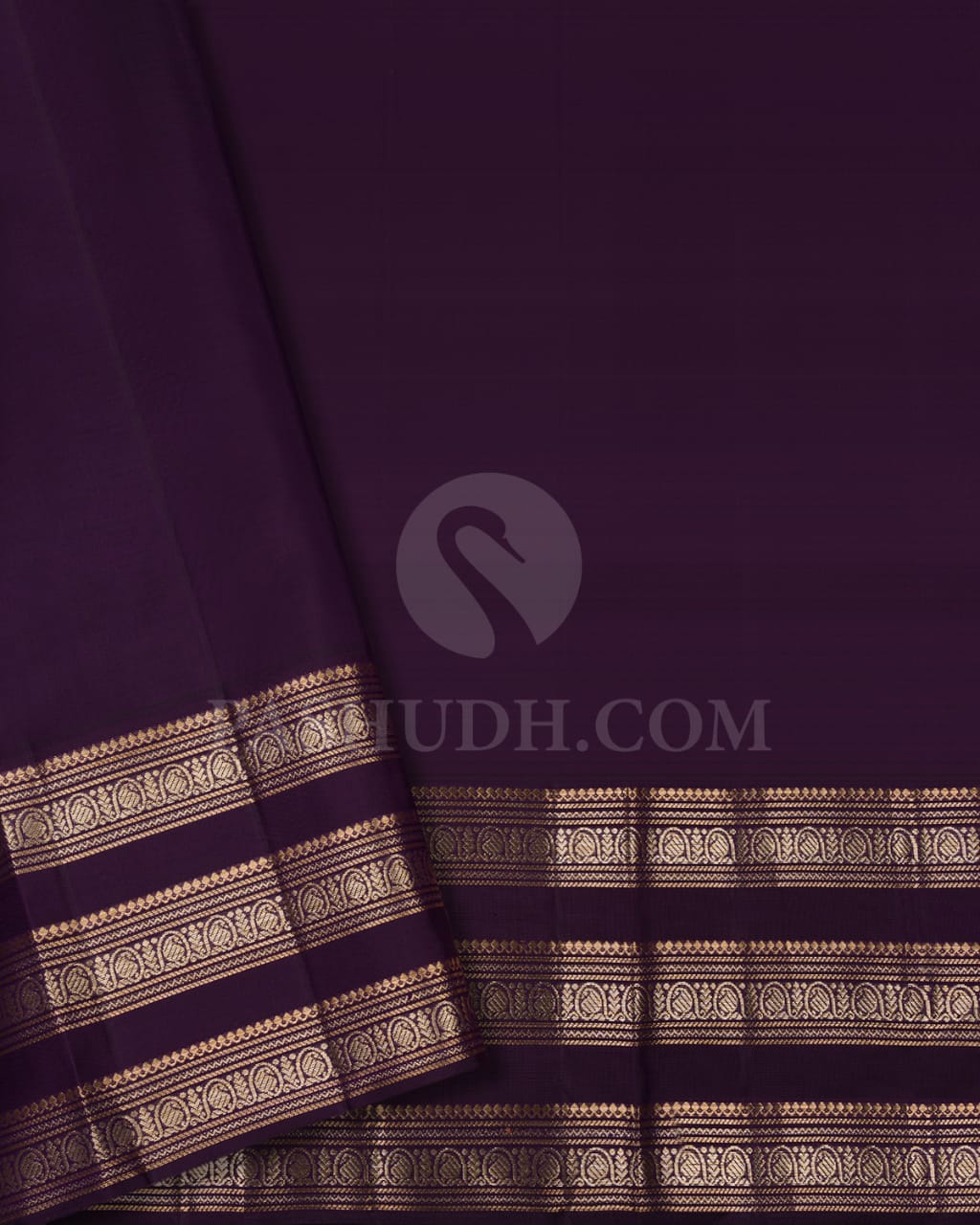 Baby Pink Kanjivaram Silk Saree With Muthu Vari Pattern & Gold Zari Border - S1343(C)