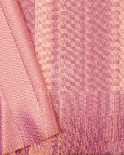 Baby Pink Kanjivaram silk saree - SS1