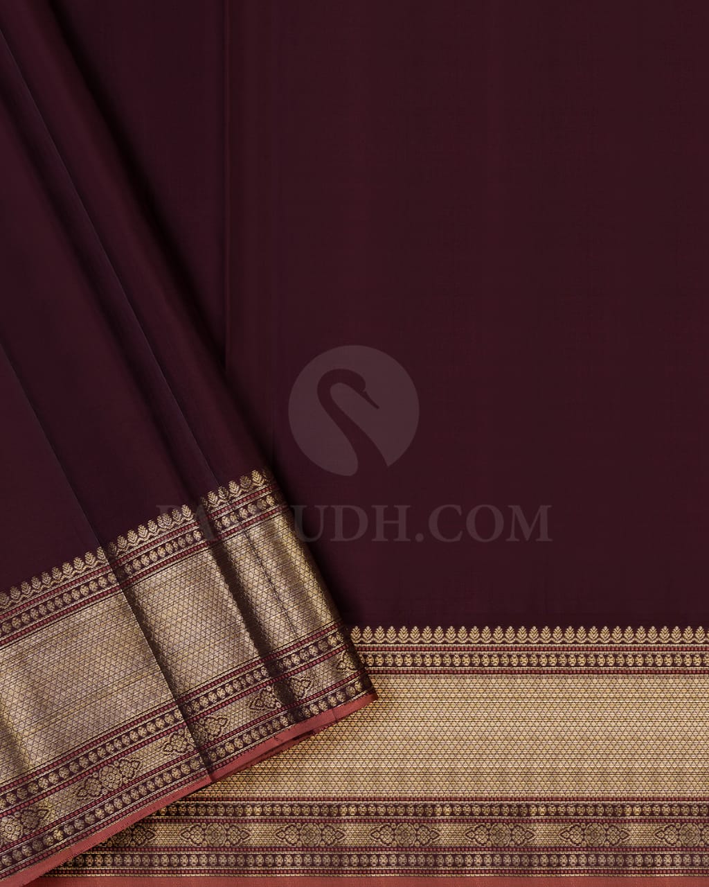 Brown Kanjivaram Silk Saree-DJ348(B)
