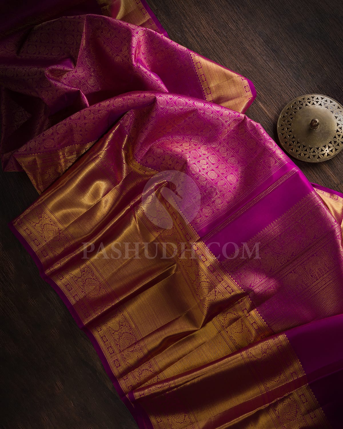 Magenta Bridal Kanjivaram Silk Saree- B10