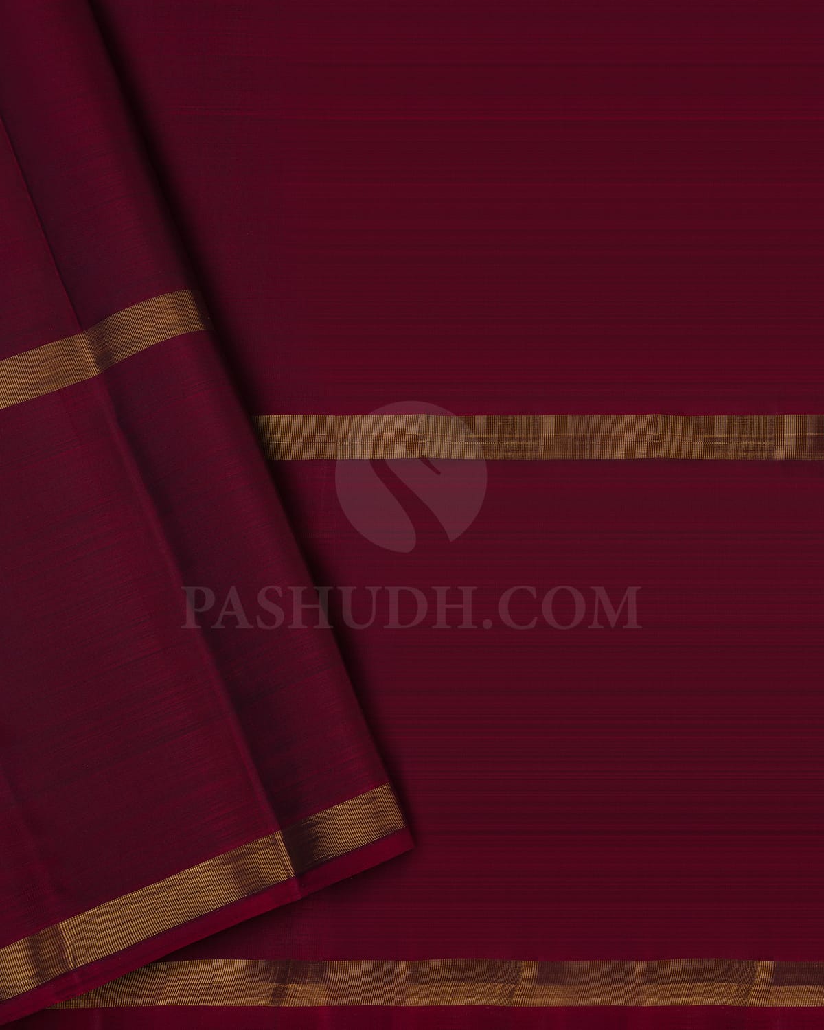 Black & Maroon Kanjivaram Silk Saree-J6