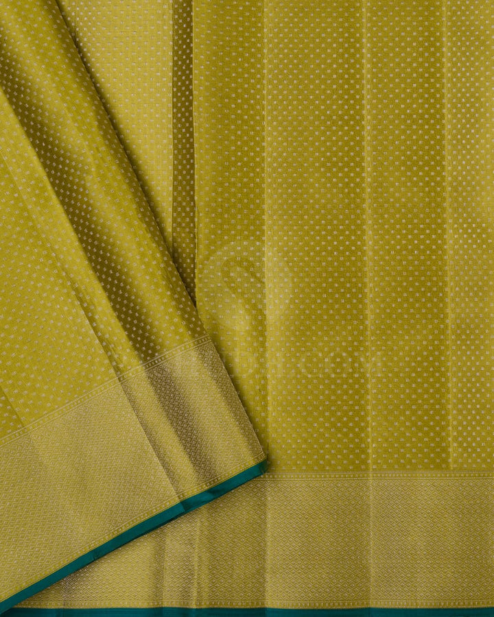 Lime Green Kanjivaram Silk Saree-DJ355(A)