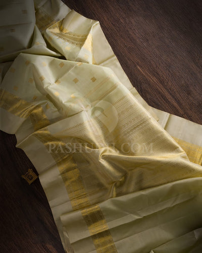 Elegant Elachi Green Kanjivaram Silk Saree-A2