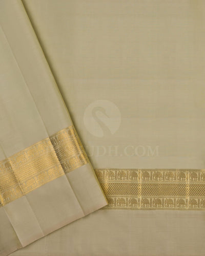 Elegant Elachi Green Kanjivaram Silk Saree-A2