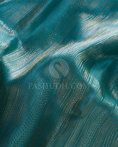 Sky Blue & Ivory Kanjivaram Silk Saree-S1384(B)