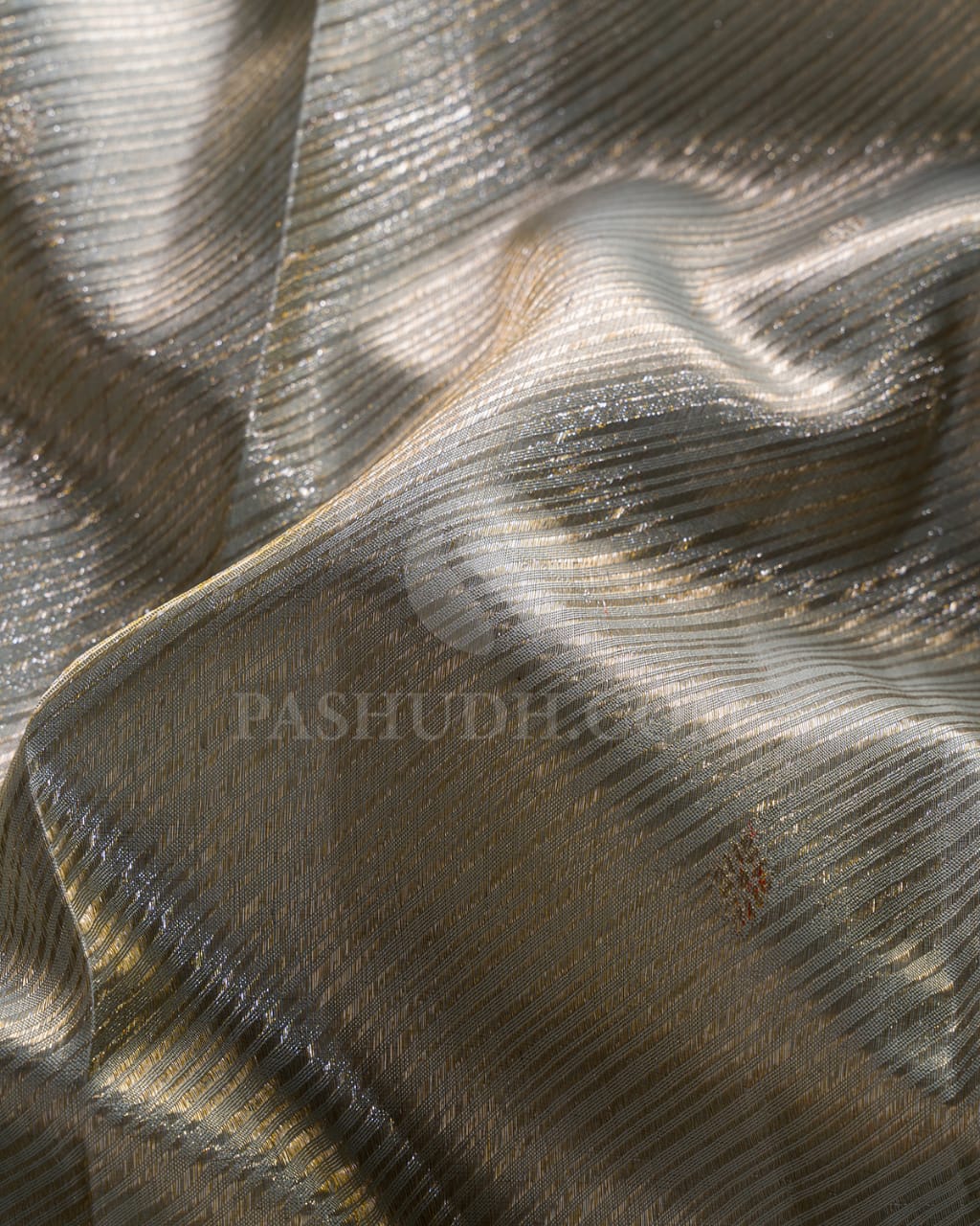 Powder Blue & Mango Yellow Tissue Kanjivaram Silk Saree-S1379(A)