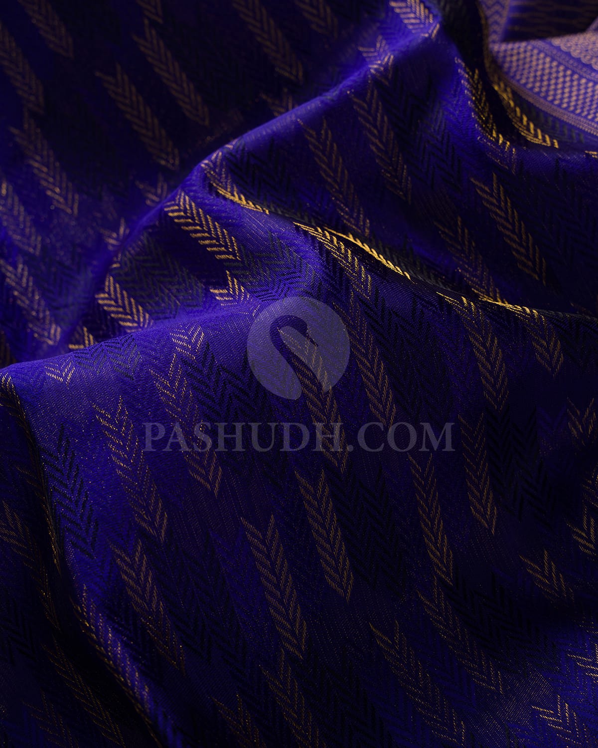 Royal Blue Kanjivaram Silk Saree-D521(M)