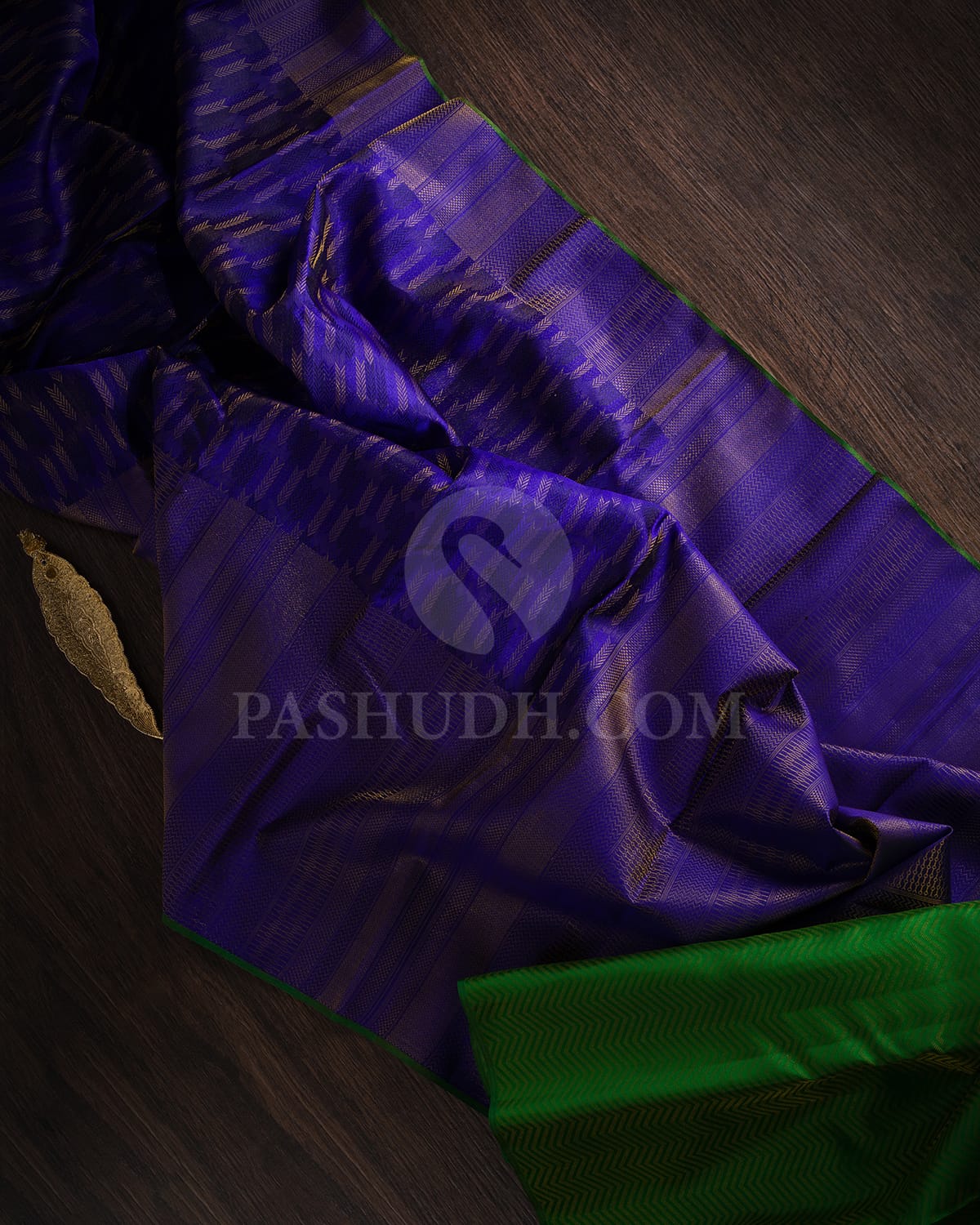 Royal Blue Kanjivaram Silk Saree-D521(M)