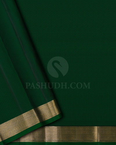 Magenta & Dark Green Kanjivaram Silk Saree-DJ354(A)