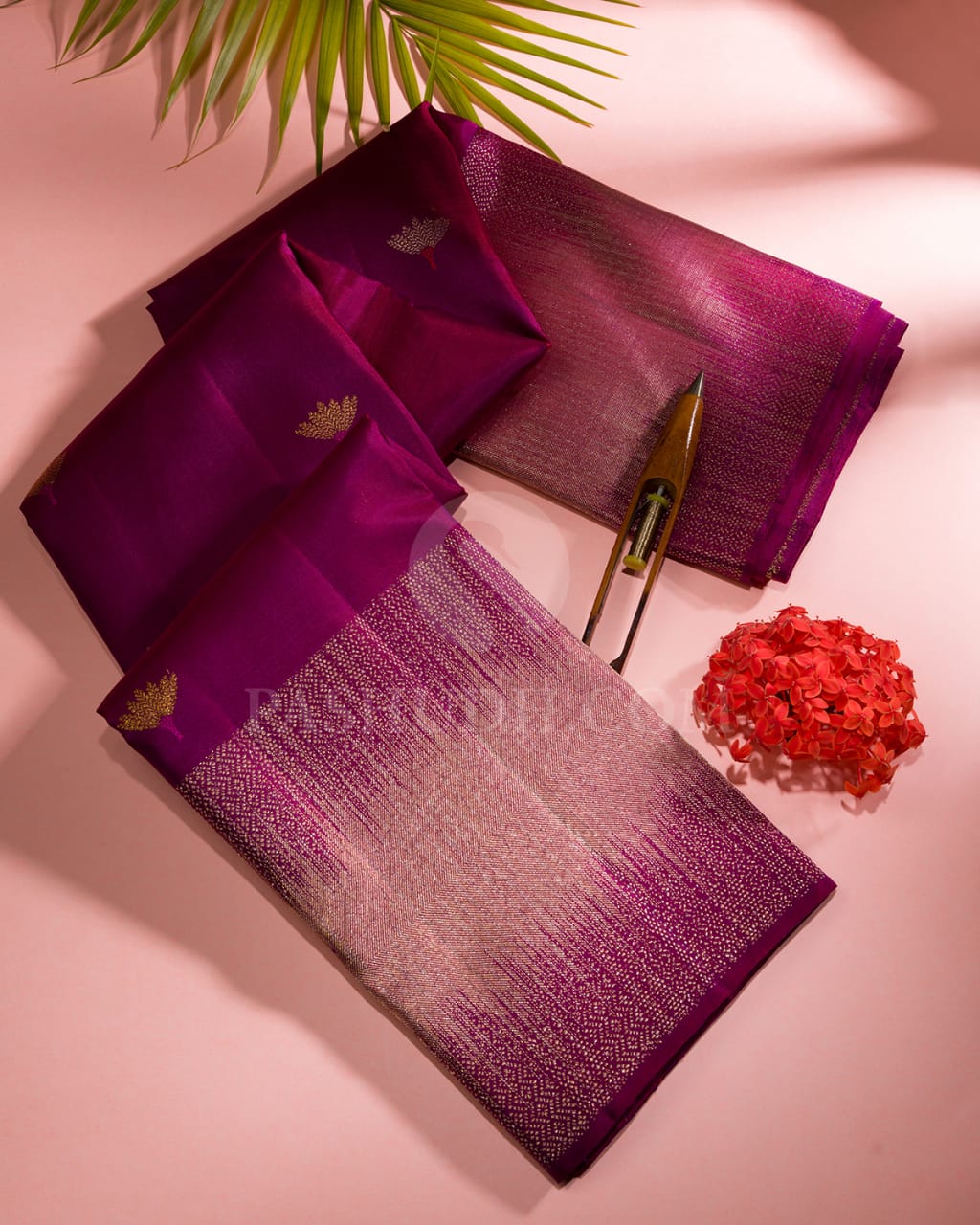 Magenta Kanjivaram Silk saree-S1357(C)