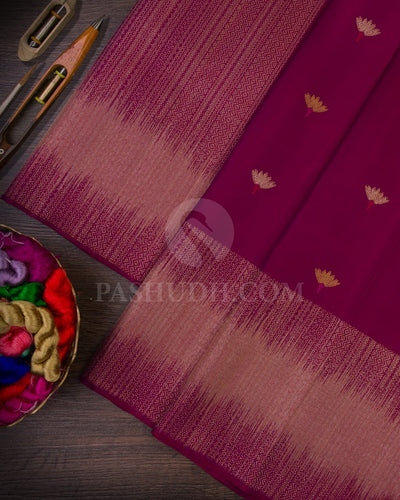 Magenta Kanjivaram Silk saree-S1357(C)