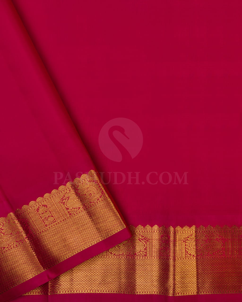 Pink Shot Beige & Rani Pink Korvai Kanjivaram Silk-B4