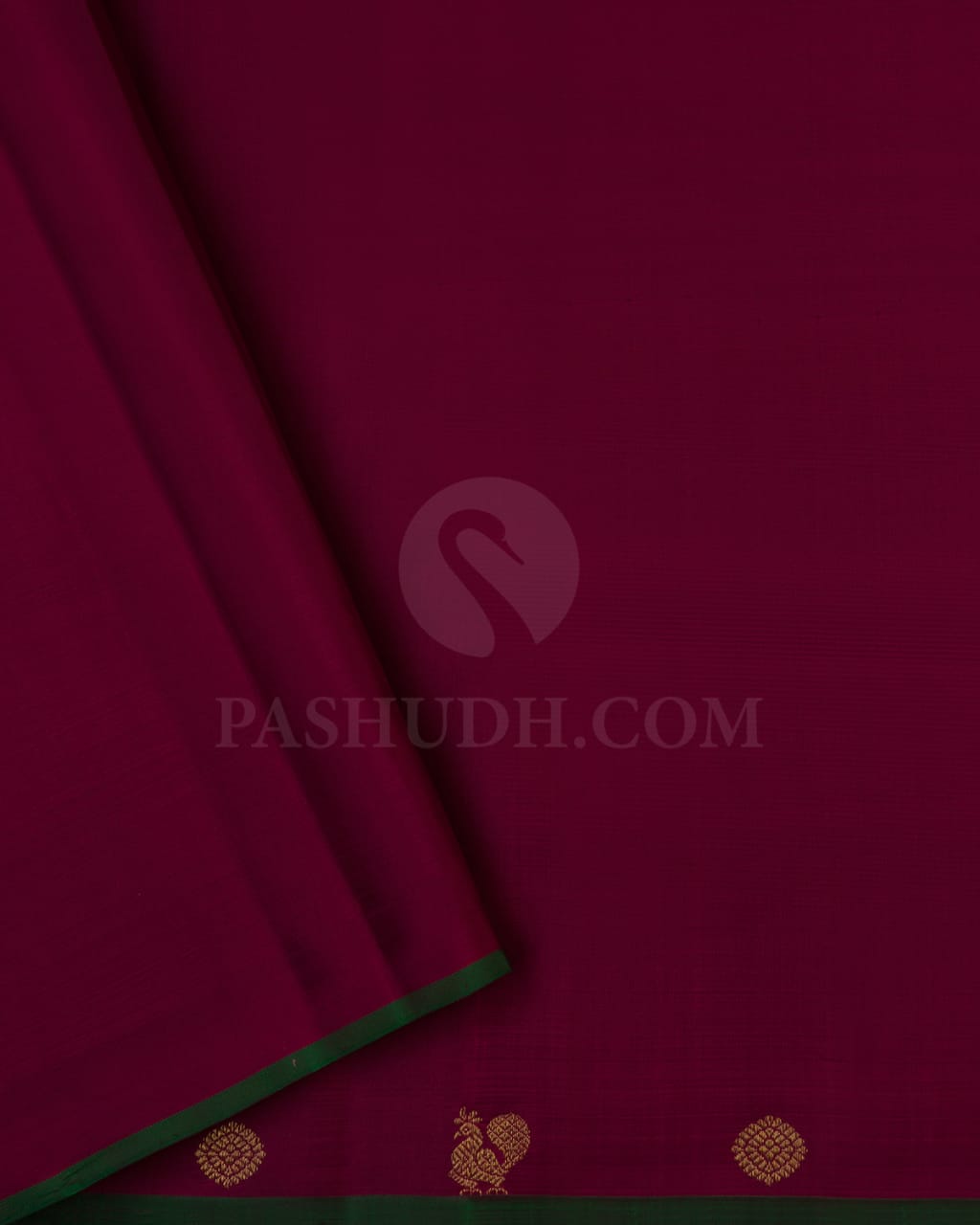 Brown & Maroon Kanjivaram Silk Saree-B1