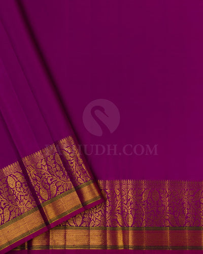 Rani Pink & Violet Kanjivaram Silk Saree-S1433(A)