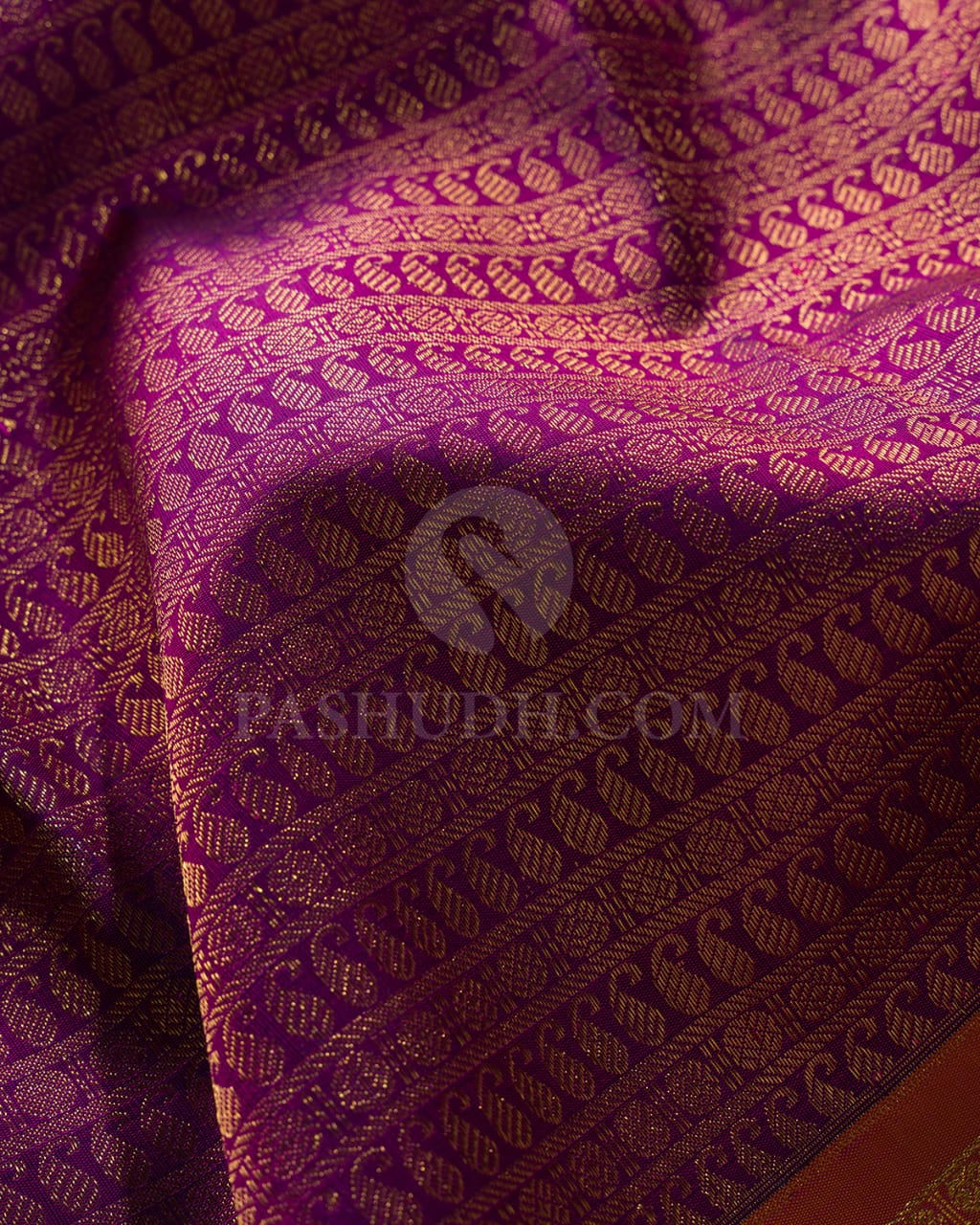 Violet & Rose Dual Shade Pink Kanjivaram Silk Saree-E2