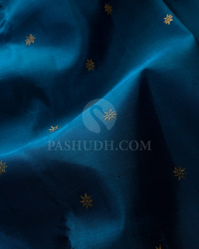 Anandha Blue & Violet Kanjivaram Silk Saree-B6