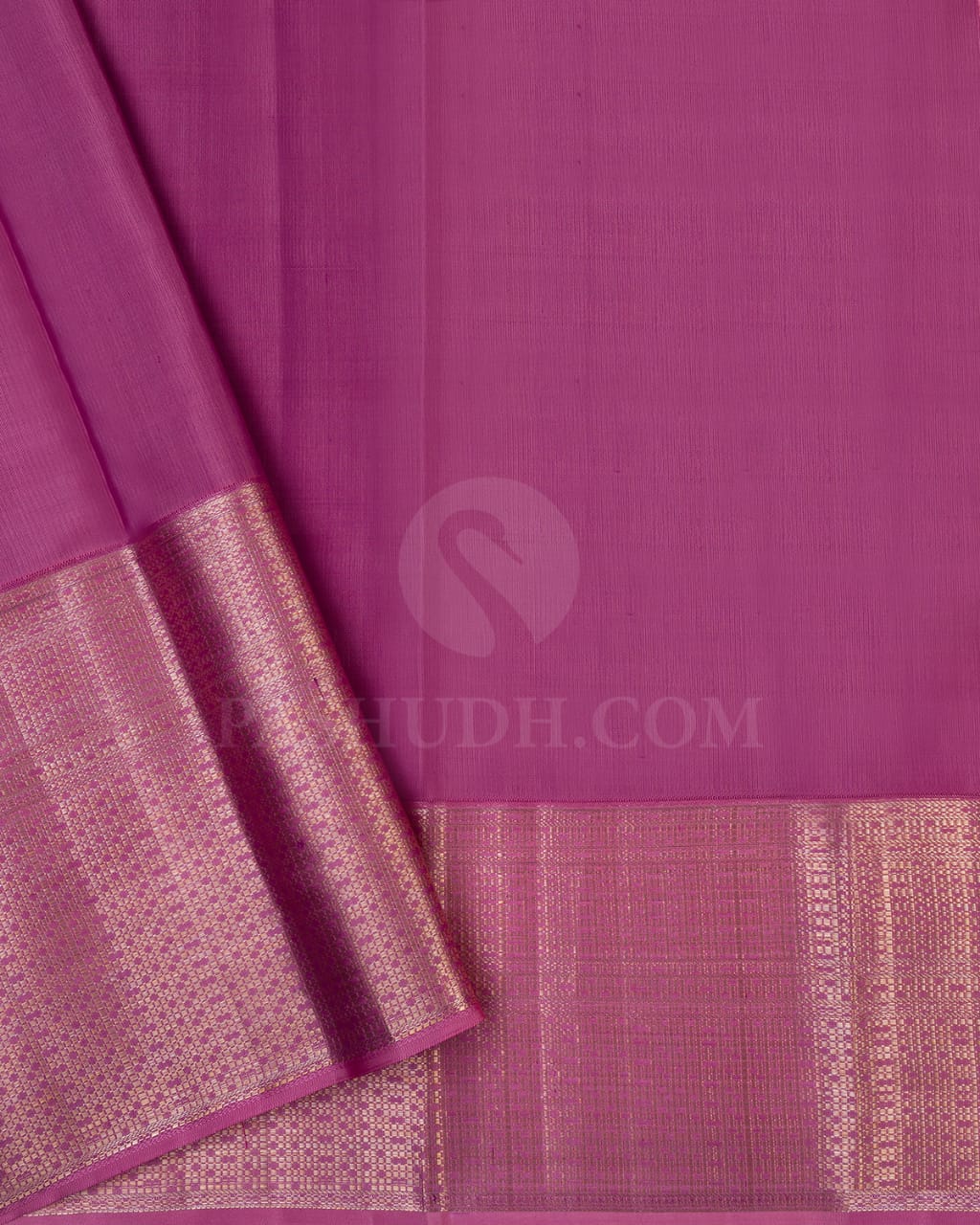 Purple & Baby Pink Kanjivaram Silk Saree-DT292(C)