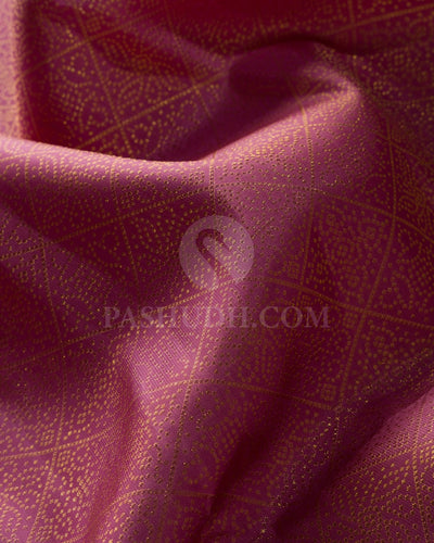 Mulberry Pink Kanjivaram Silk Saree-J5