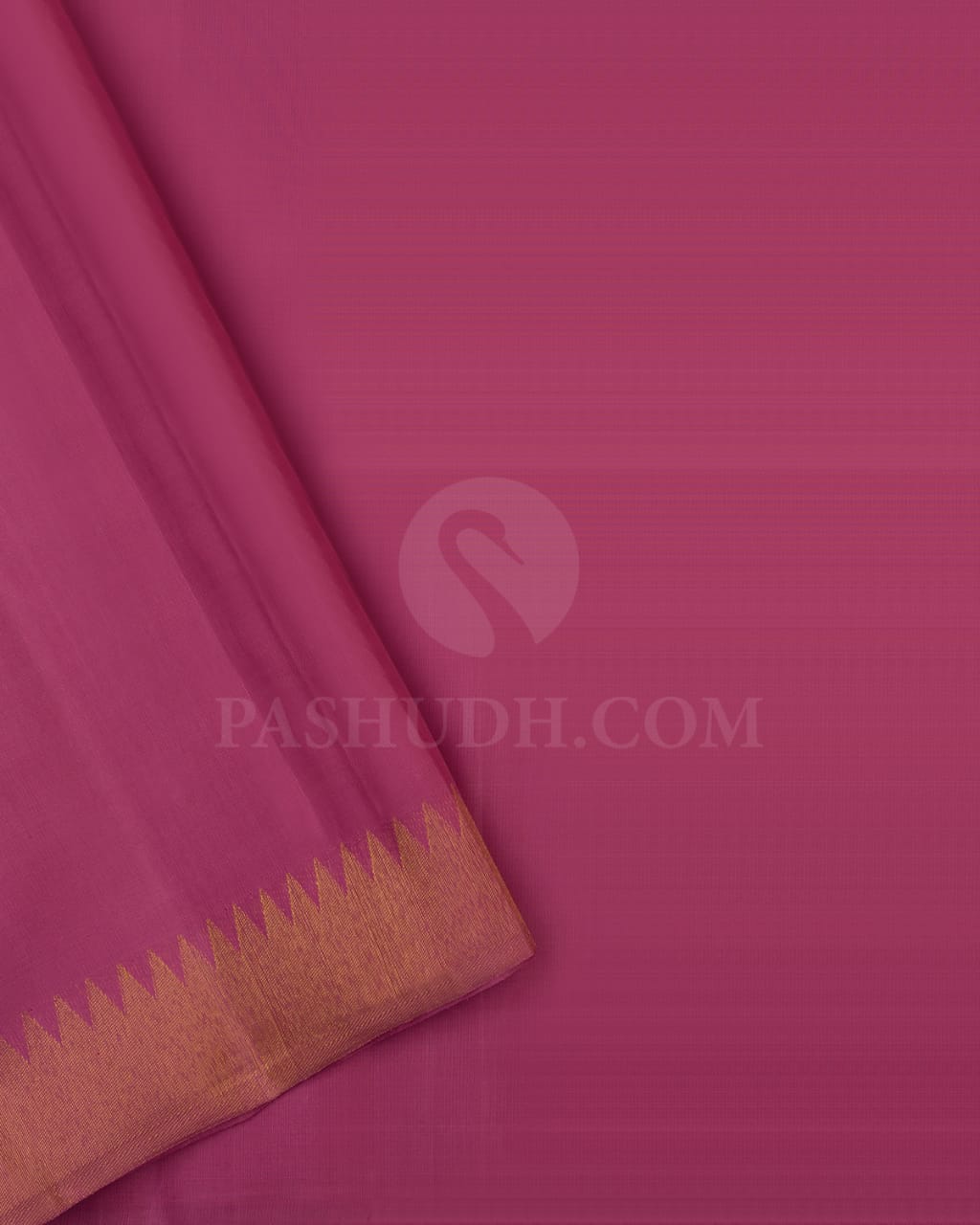 Mulberry Pink Kanjivaram Silk Saree-J5