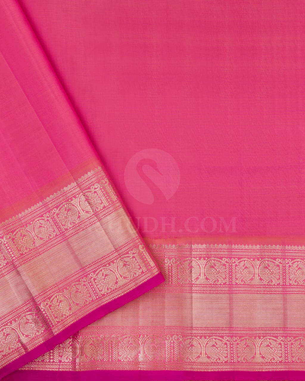 Navy Blue,Magenta & Baby Pink Kanjivaram Silk Saree-S1428(A)