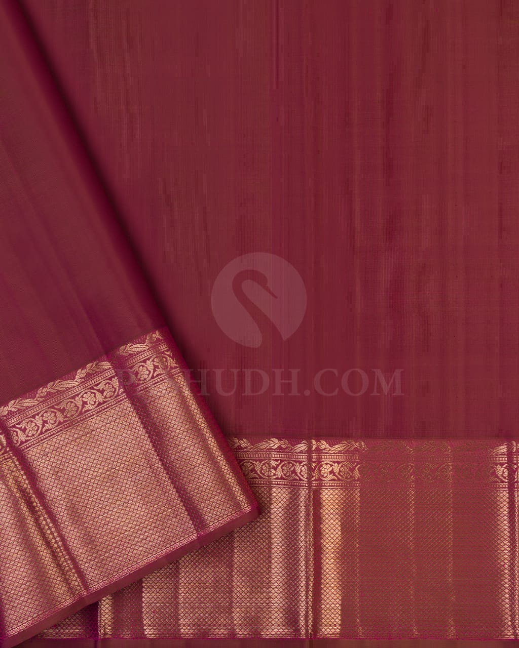 Mehendi Green & Old Rose kanjivaram silk saree-D621(A)
