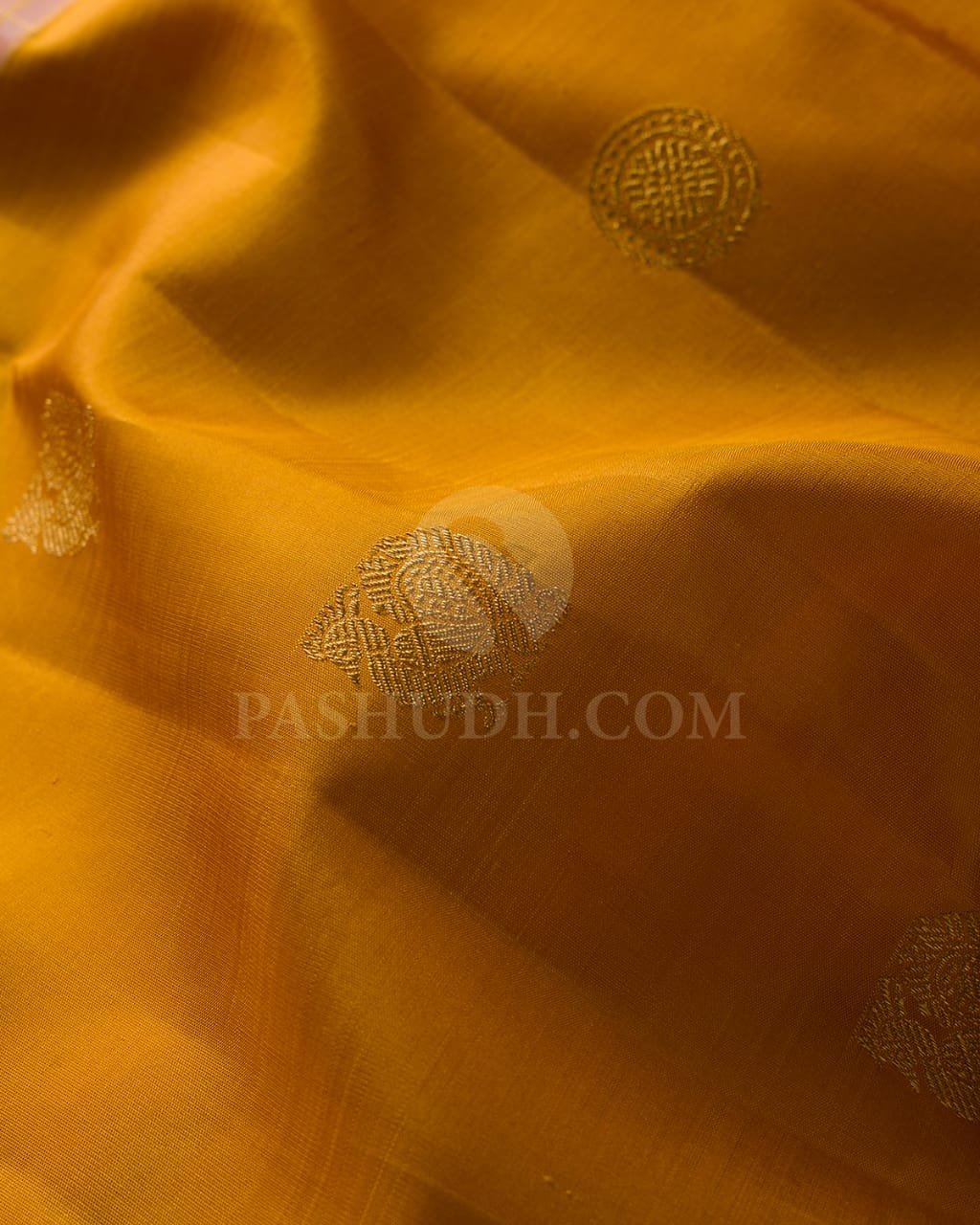 Mango Yellow & Lace Pink Kanjivaram Silk Saree-I1
