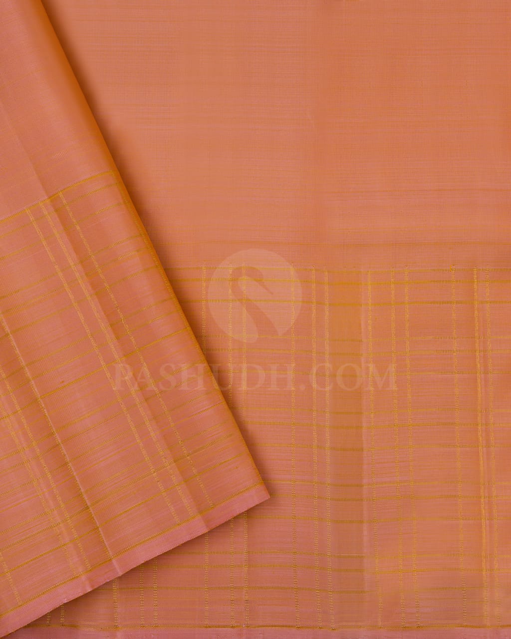 Mango Yellow & Lace Pink Kanjivaram Silk Saree-I1