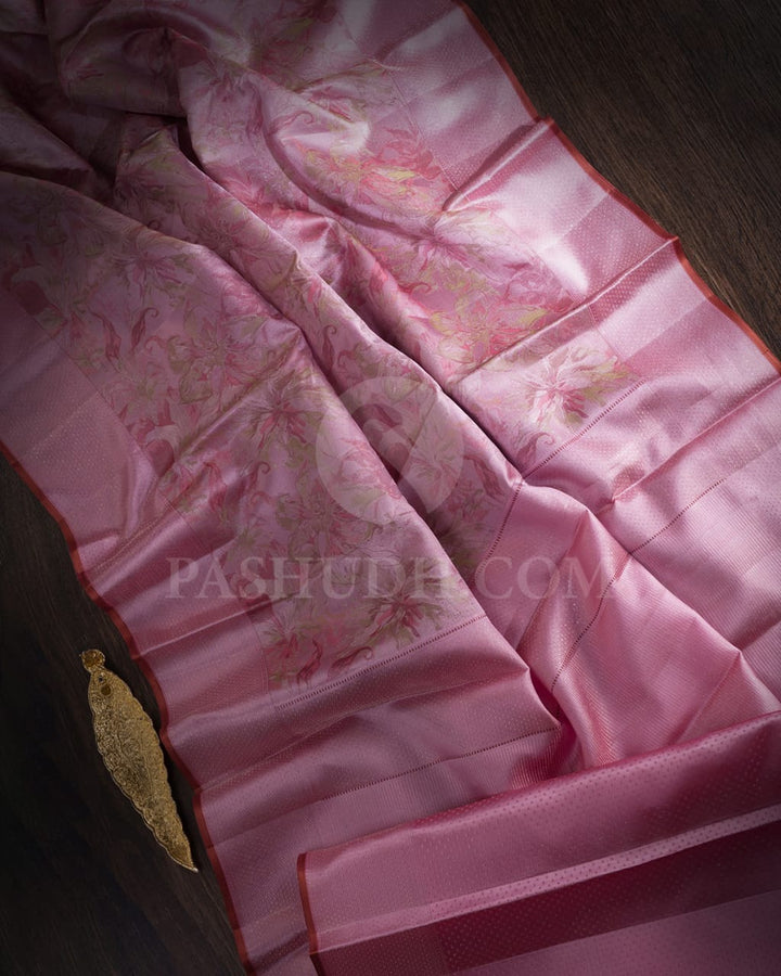 Baby Pink Kanjivaram Silk Saree-DJ355(C)