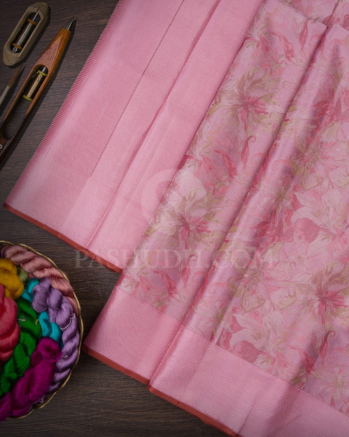 Baby Pink Kanjivaram Silk Saree-DJ355(C)