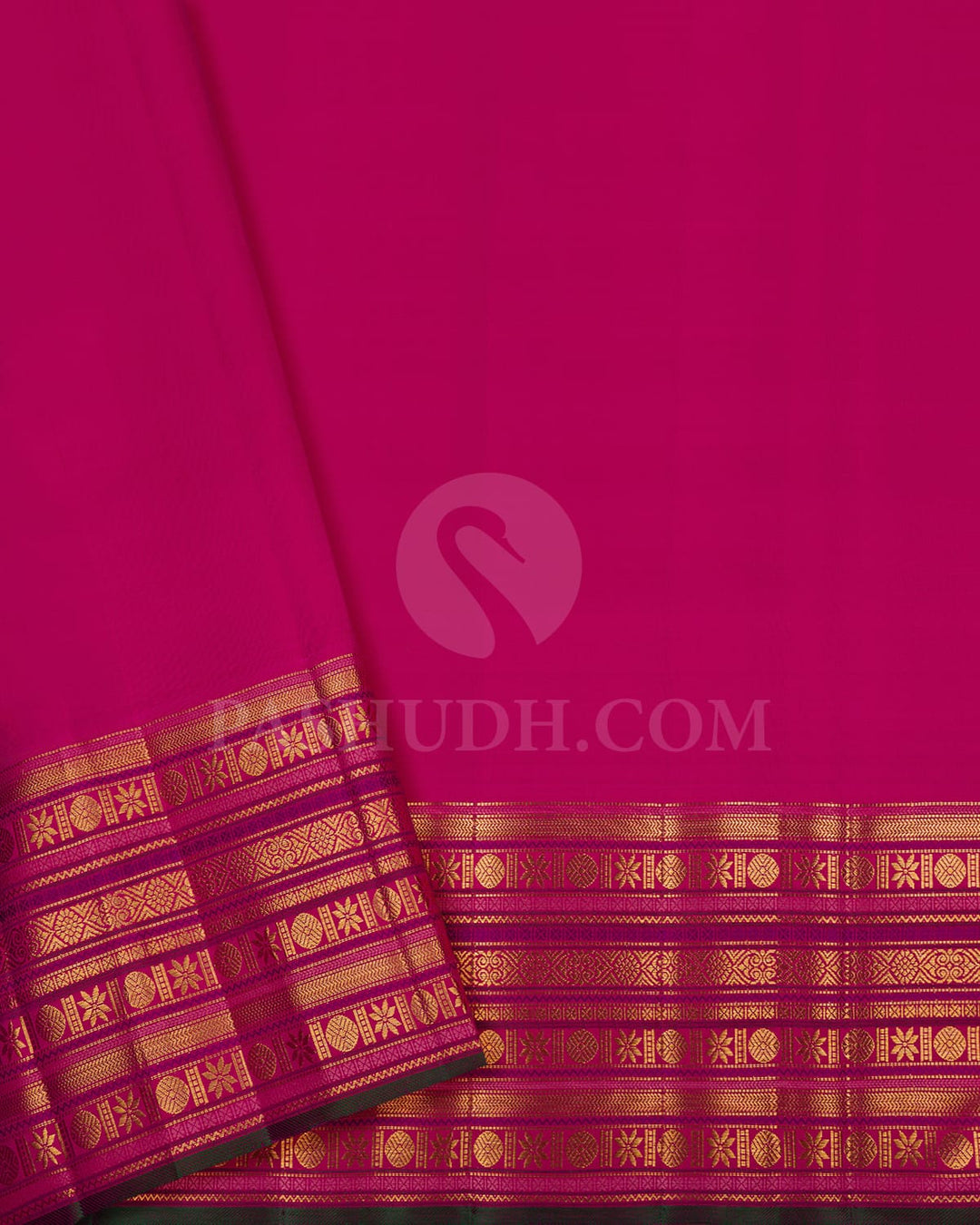 Light Pink & Rani Pink Kanjivaram Silk Saree-S1062(F)