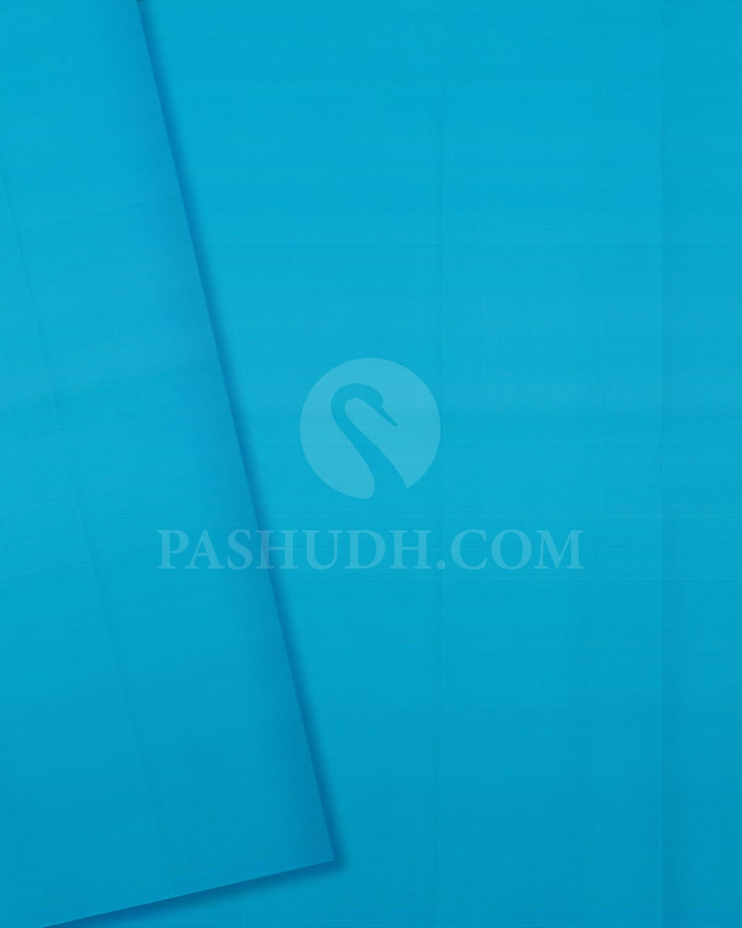 Purple & Sky Blue Traditional Borderless Kanjivaram Silk Saree-L2