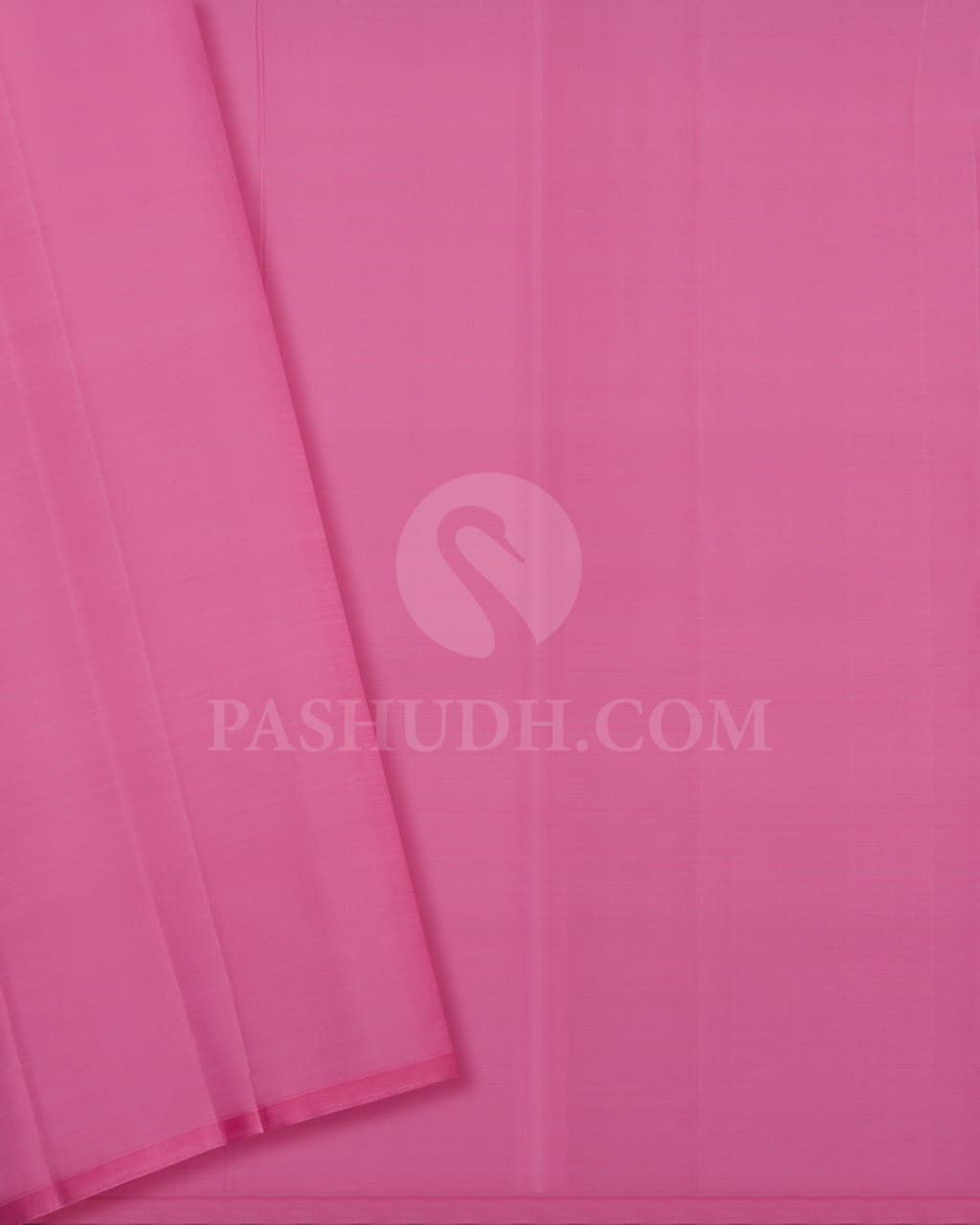 Peacock Blue & Baby Pink Traditional Borderless Kanjivaram Silk Saree-L3