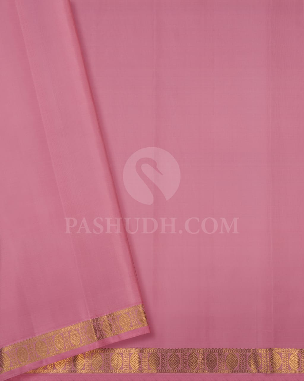 Wine & Baby Pink Kanjivaram Silk Saree-B16