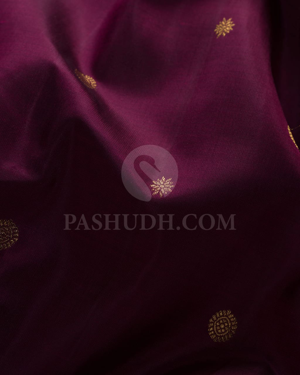 Wine & Baby Pink Kanjivaram Silk Saree-B16
