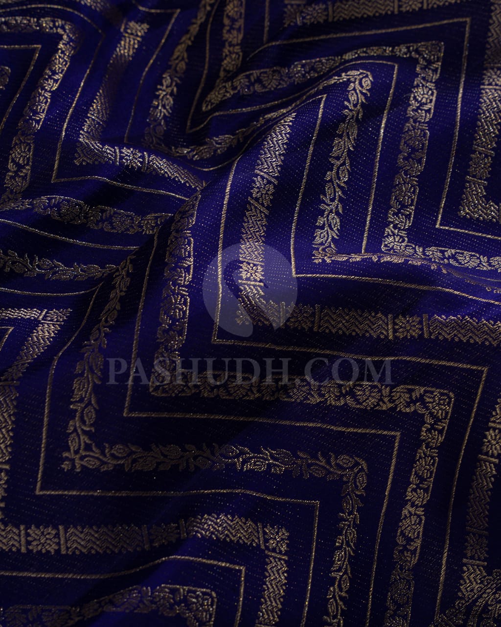 Bright  Royal  Blue & Pista Green Kanjivaram Silk Saree-D611(B)