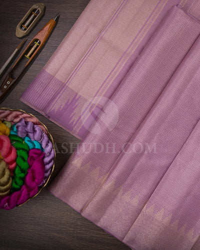 Lavender Vairaoosi Kanjivaram Silk Saree-S1053(D)