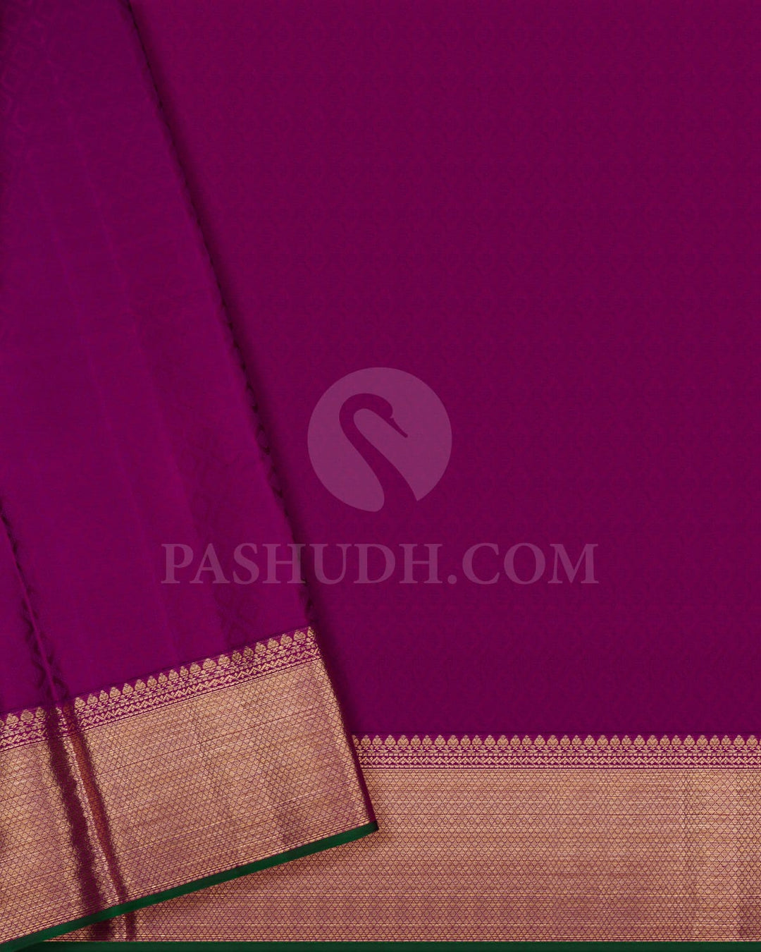 Red,Magenta & Dark Green Kanjivaram Silk Saree-D532(C)